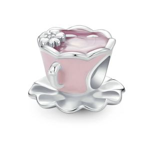 آویز گردنبند نقره زنانه پاندورا مدل flower tea cup 65192